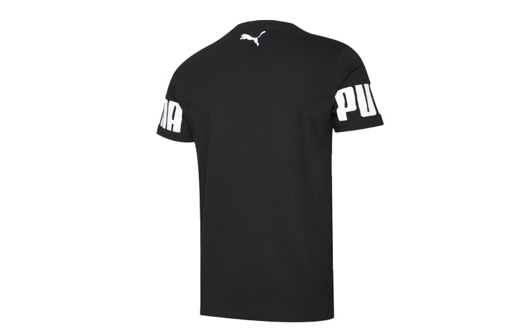 PUMA Rebel Cuff Printing Casual Short Sleeve Black 584744-51