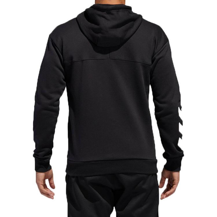 adidas SPT Full Zip Basketball Sports Hooded Jacket Black DM7564