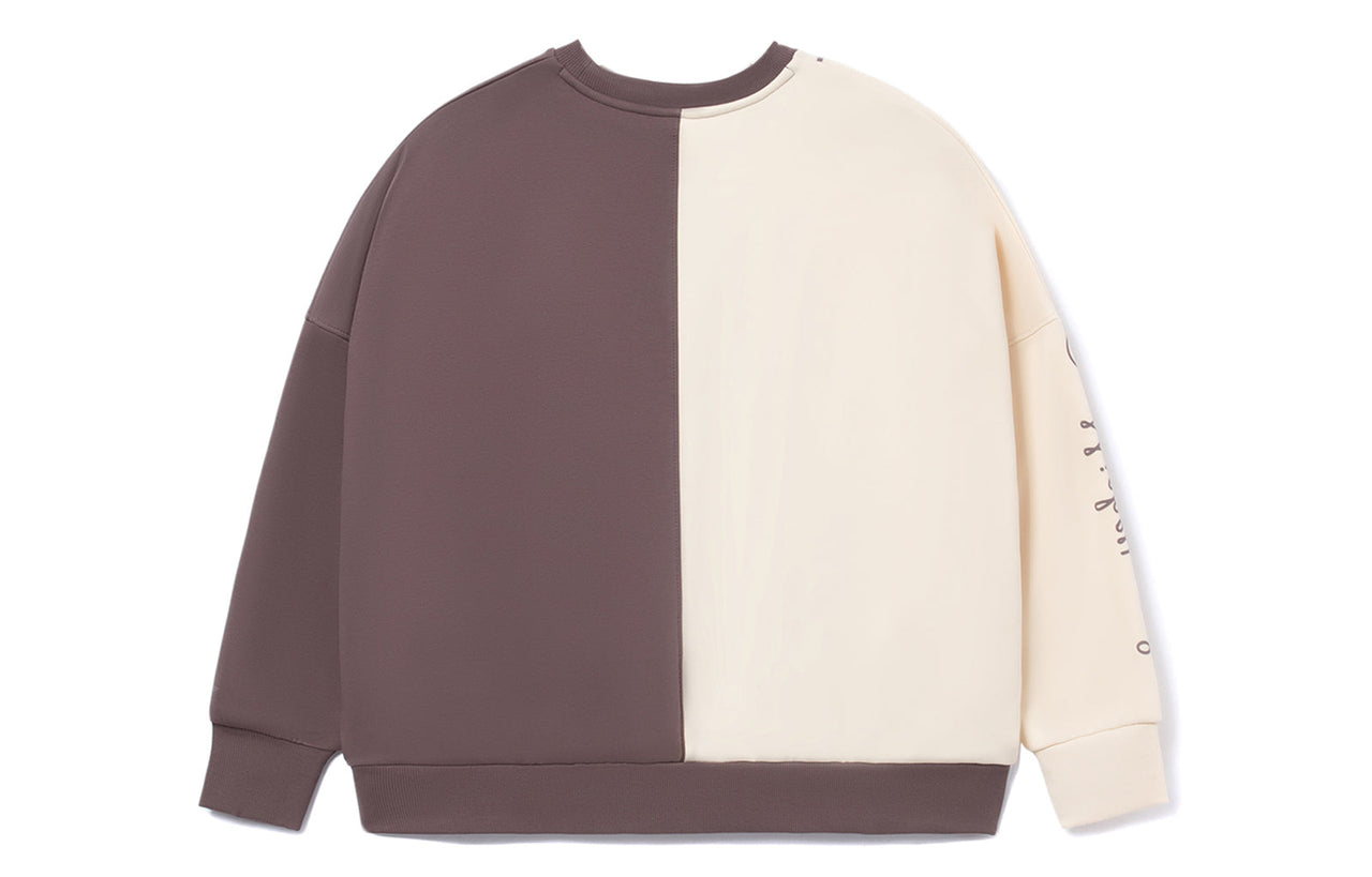 (WMNS) Li-Ning x Disney Color Block Graphic Sweatshirt 'Beige Brown' AWDRD62-3