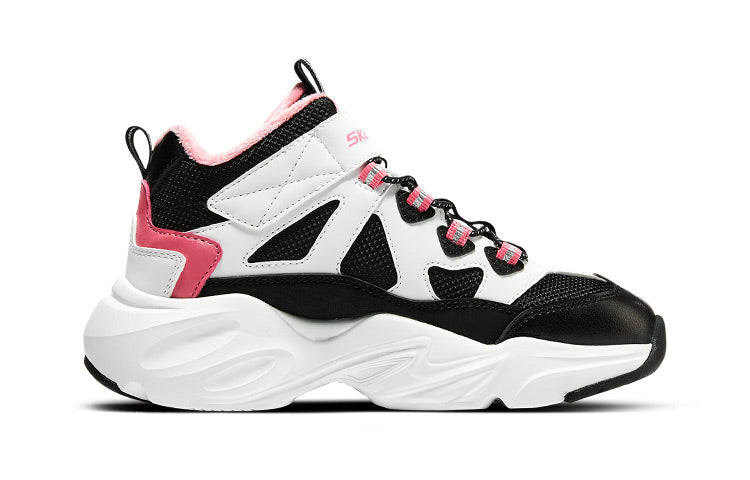 (GS) Skechers Trainers 'White Black Pink' 303902L-WBPK