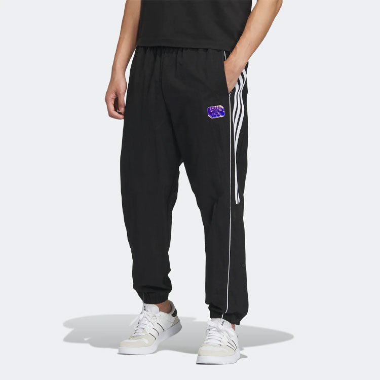 adidas Neo Basketball Logo Pants 'Black' IB7657