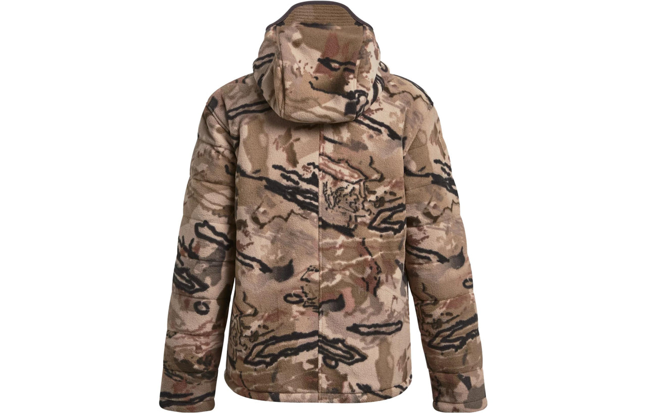 (WMNS) Under Armour Whitetail Rut Windproof Jacket 'Tan Black' 1378819-989