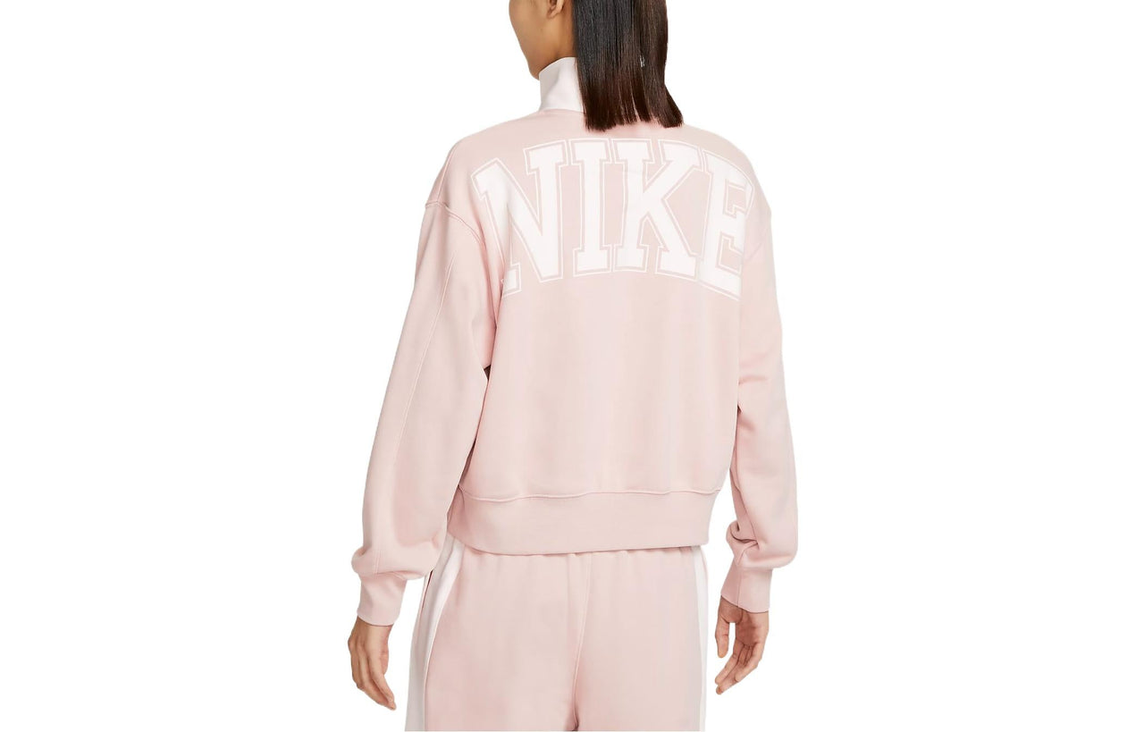 (WMNS) Nike Sportswear Quarter Zip Sweatshirt 'Pink' DQ6944-601