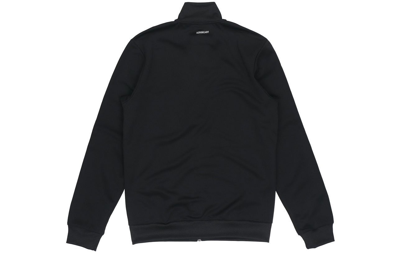 adidas Logo Alphabet Printing Side Stripe Jacket Black GN0749