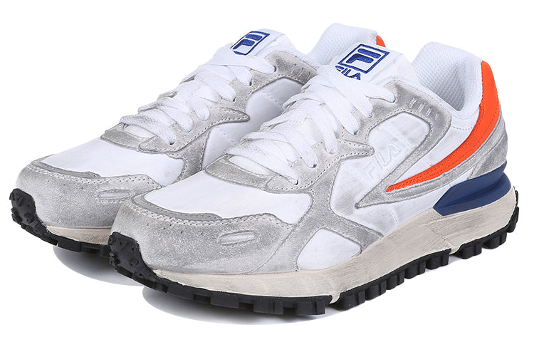 FILA Zagato Washing Low Top Running Shoes Grey/Orange/Blue 1RM01579D_817