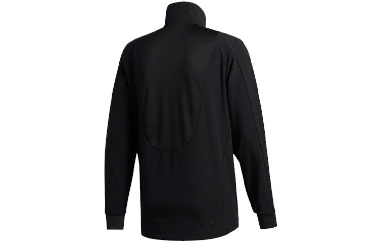 adidas Cool Touch Jkt Training Sports Stripe Stand Collar Logo Jacket Black GE3424