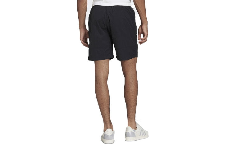 adidas originals Solid Color Cotton Sports Breathable Shorts Black HF4767