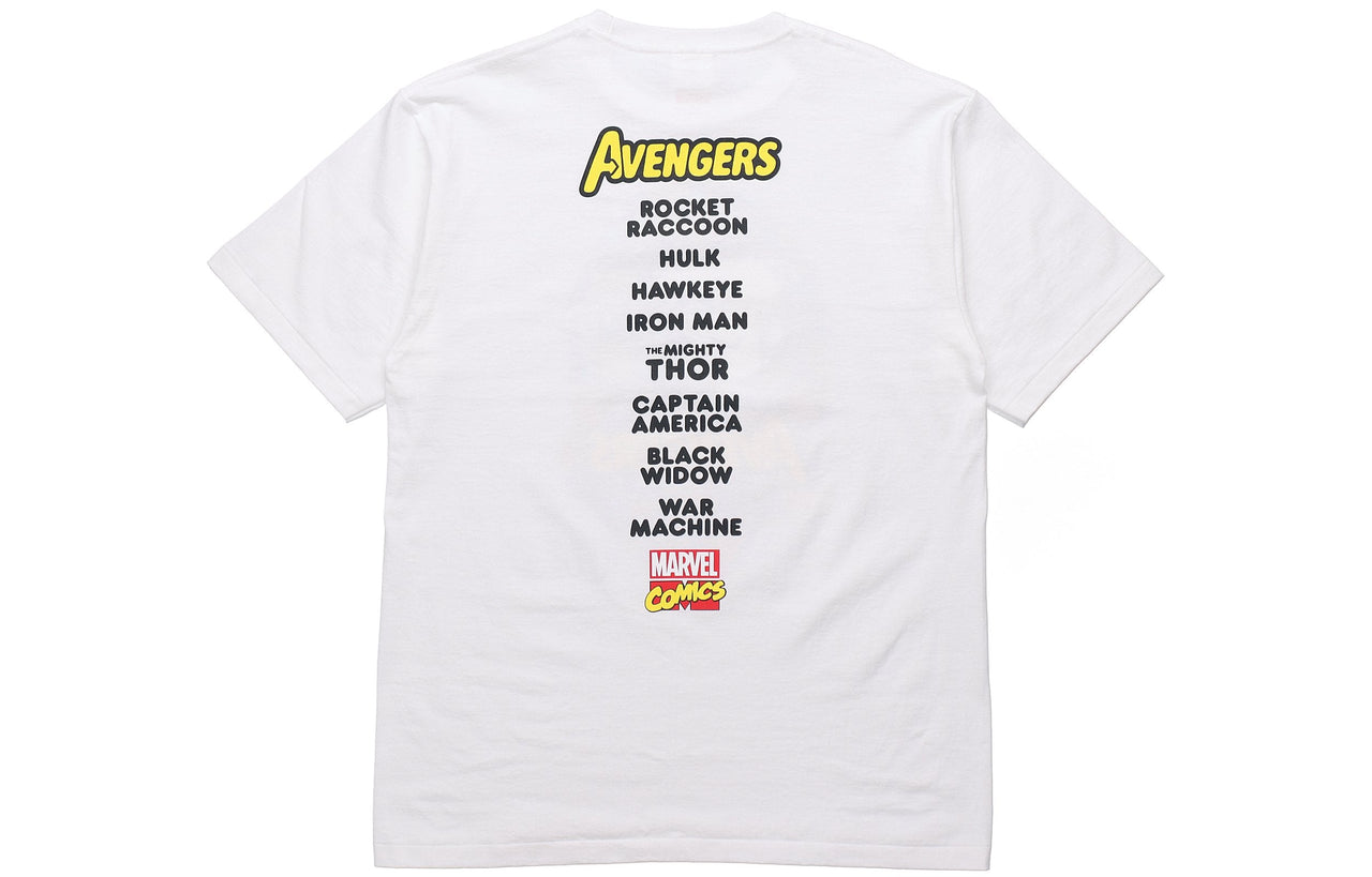 A Bathing Ape x Marvel Avengers Ape Head T-Shirt 'White' 1F23-110-926