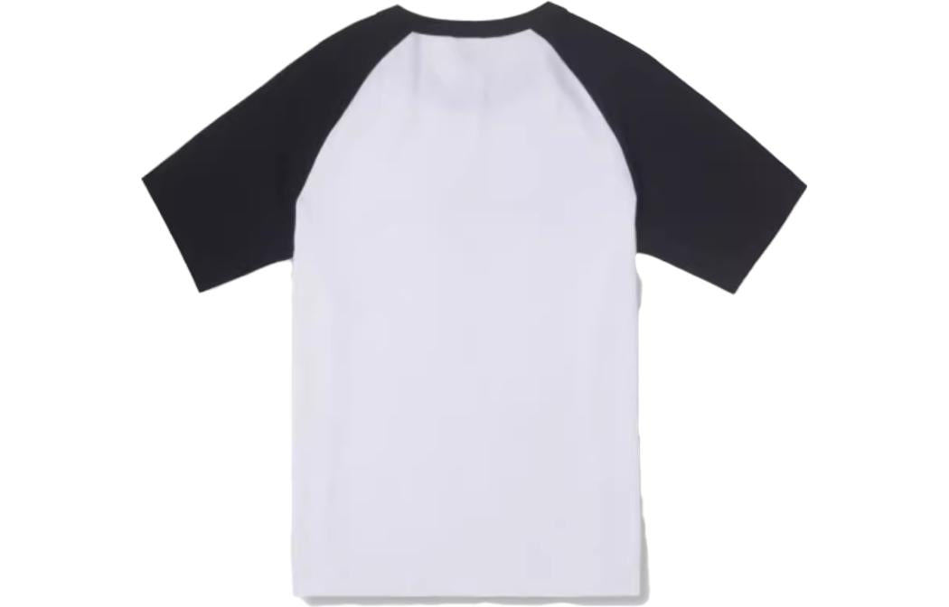(WMNS) Converse Logo Baseball T-Shirt 'White Black' 10026176-A01