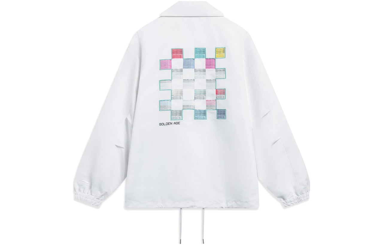 Li-Ning Skateboarding Graphic Loose Fit Jacket 'White' AFDT129-2