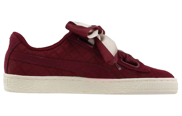 (WMNS) PUMA Suede Heart Quilt 'Cordovan' 365462-01