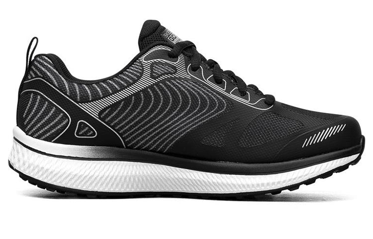 (WMNS) Skechers Go Run Consistent Low-Top Sneakers Black 128272-BKSL