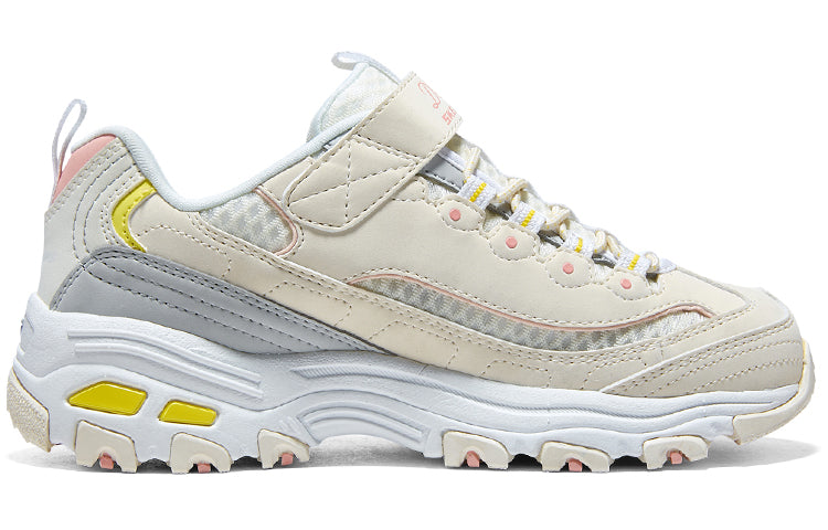 (GS) Skechers Dlites Shoes 'Beige Grey' 319001L-NTMT