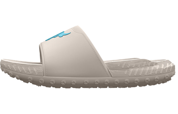 Under Armour Project Rock 3 Slide 'Grey Matter Blue Surf' 3026034-101