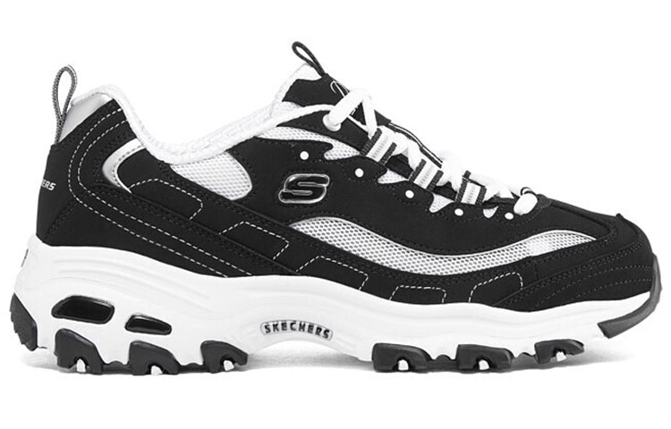 (WMNS) Skechers Dlites 1.0 'Black White' 896121-BKW