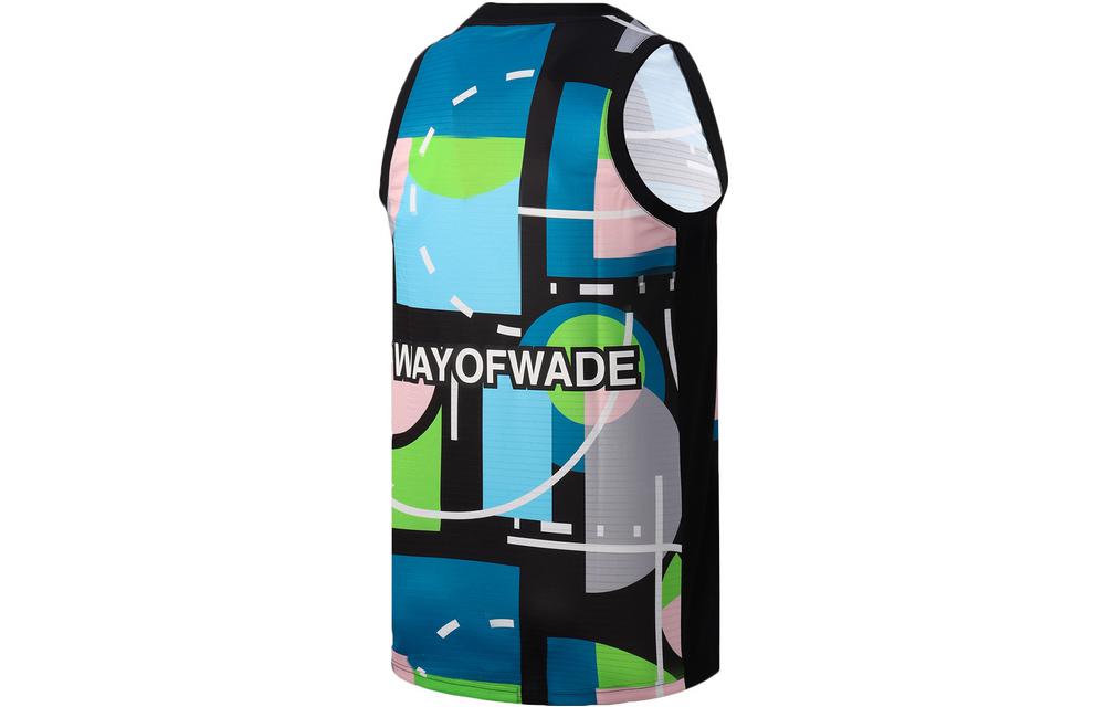 Li-Ning Sports Colorblock Training Jersey 'Black Blue Green' AAYR215-4