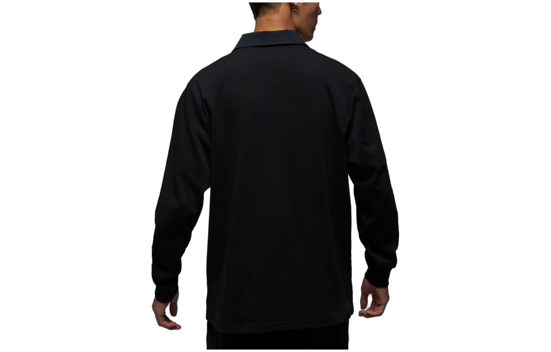 Air Jordan SS23 Jumpman Logo Polo Shirt 'Black' DV7655-010