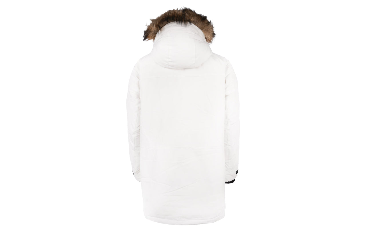 New Balance Warm Long Down Parka 'White Black' NPA46011-IV