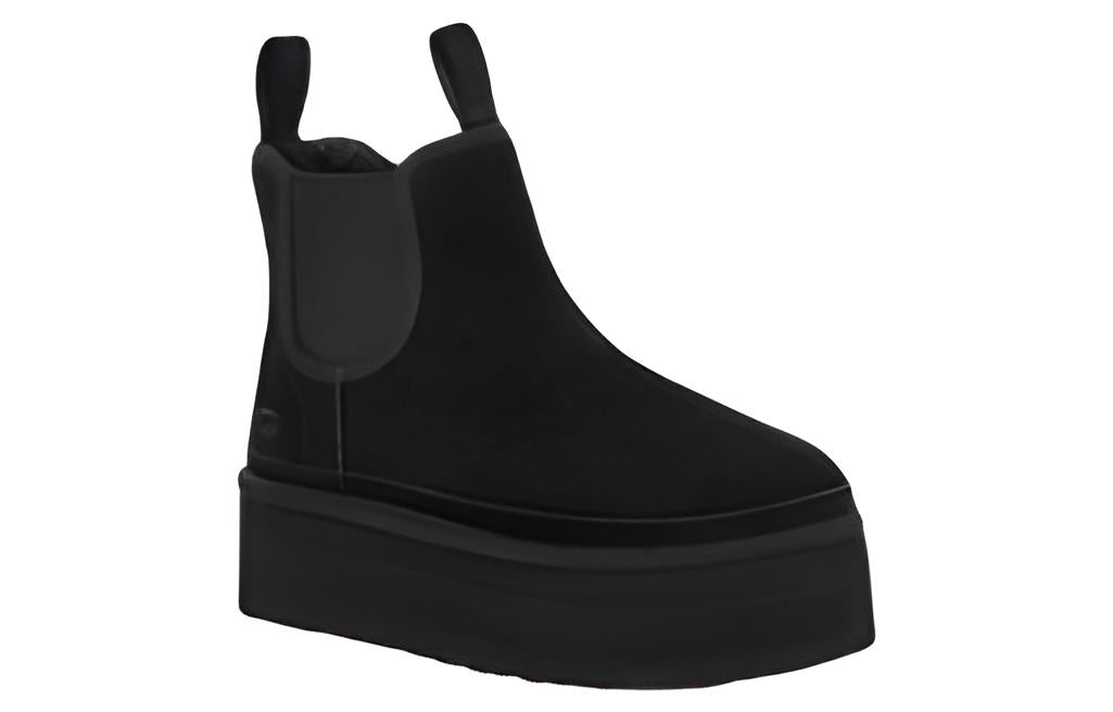(WMNS) UGG Neumel Platform Chelsea Boot 'Black' 1134526-BLK