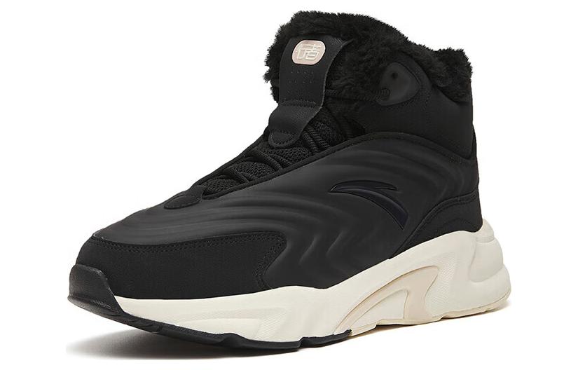 (WMNS) ANTA Walker Fleece High Top 'Black' 922248935-2