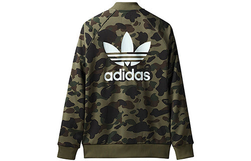 adidas x A Bathing Ape adicolor Track Jacket 'Camouflage Olive Green' BAPE-FW18-009
