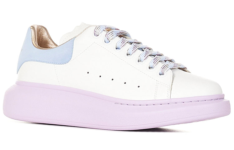 (WMNS) Alexander McQueen Oversized Sneaker 'White Blue Lilac' 553770WIAF99554