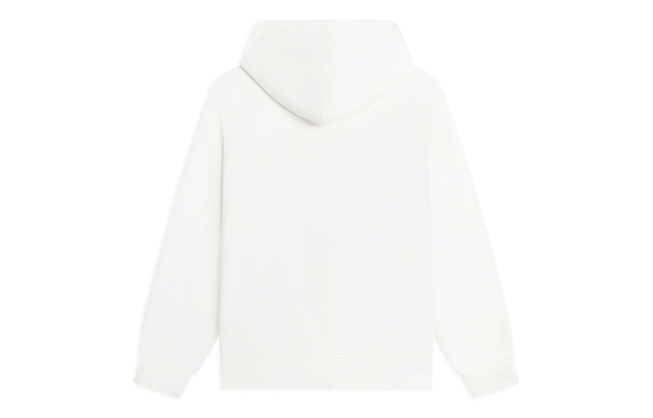 Li-Ning Embroidered Logo Hoodie 'Creamy White' AWDSF73-1
