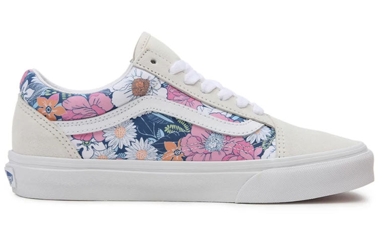 Vans Retro Floral Old Skool 'White Blue' VN0A5KRFB0G
