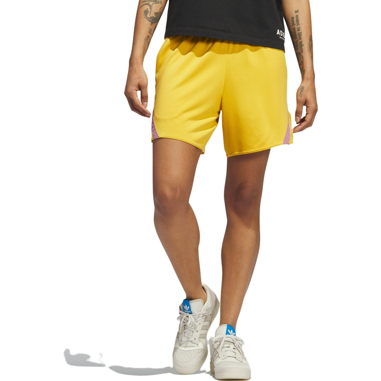(WMNS) adidas Select Basketball Shorts 'Yellow' IJ5261