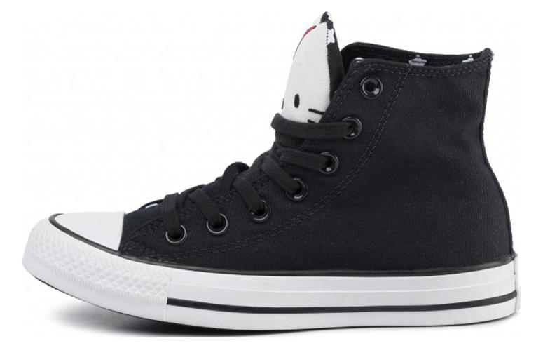 (WMNS) Converse Chuck Taylor All Star Hi x Hello Kitty 'Black' 163910C