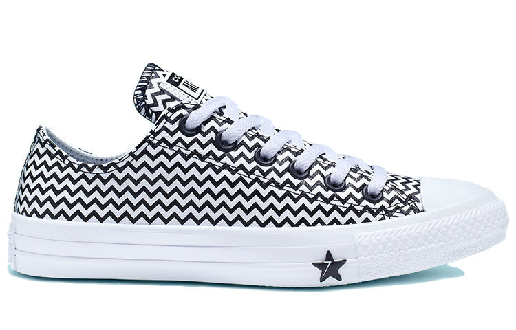 (WMNS) Converse Chuck Taylor All Star Mission-V Low Top Black White Wave Pattern 'Black White' 565367C