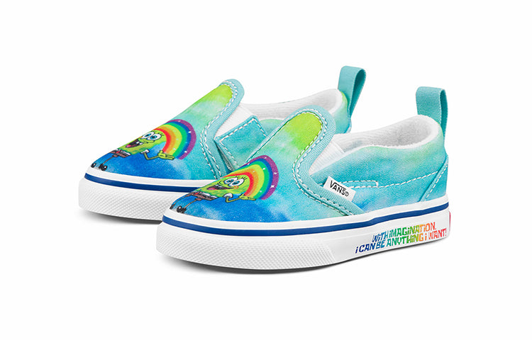 (TD) Vans SpongeBob SquarePants x Slip-On Velcro 'Imaginaaation' VN000UBSZAW