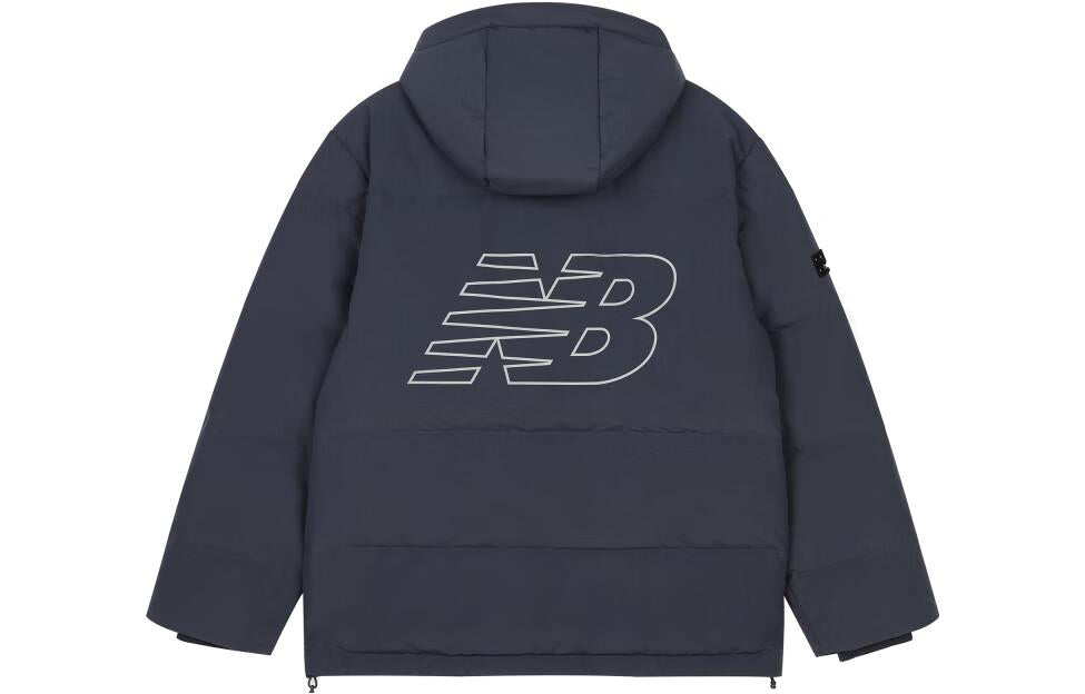 New Balance Logo Puffer Jacket 'Navy' AMJ33339-ECL