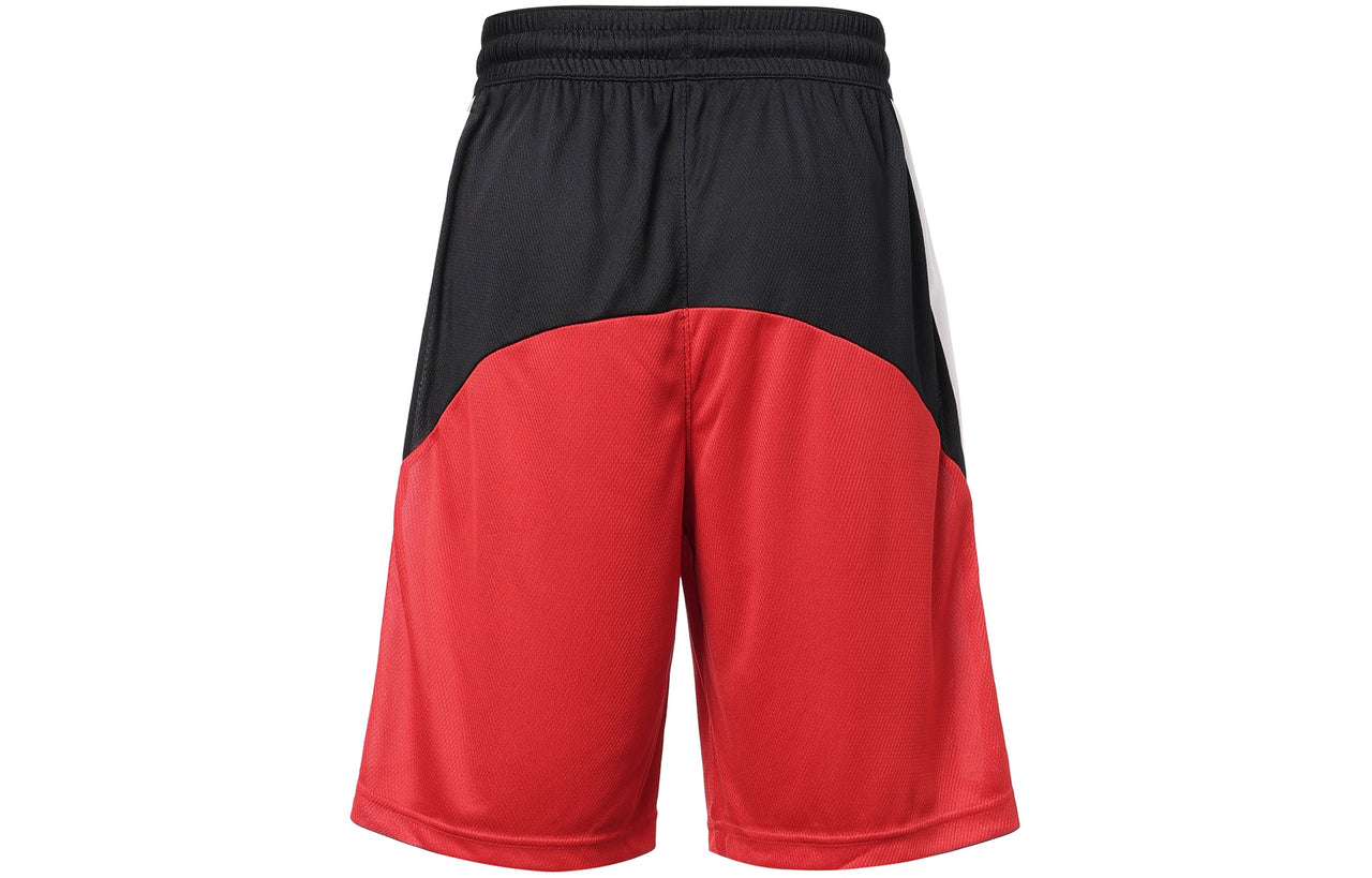 Men's Nike Colorblock Logo Straight Shorts Black Red DQ5827-011