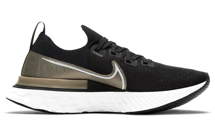 (WMNS) Nike React Infinity Run Flyknit Premium 'Black Metallic Gold Silk' CZ2861-001