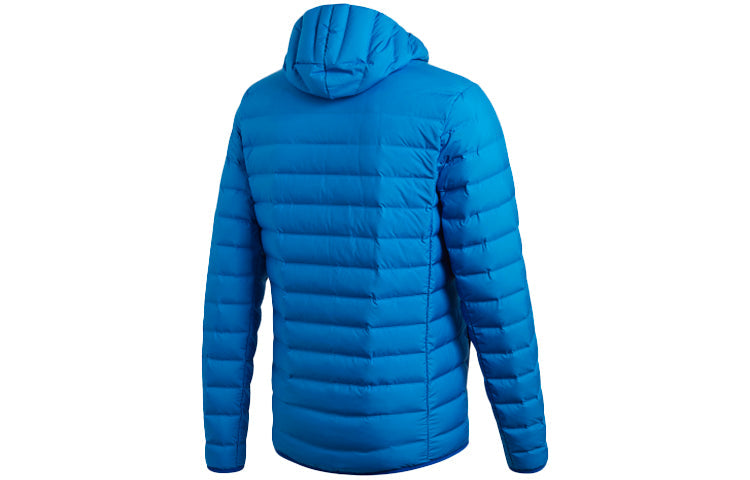 adidas Outdoor protection against cold Stay Warm Sports hooded down Jacket Blue CY8737
