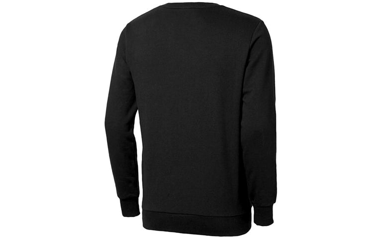 PUMA Bronzing Printing Round Neck Pullover Black 595892-51