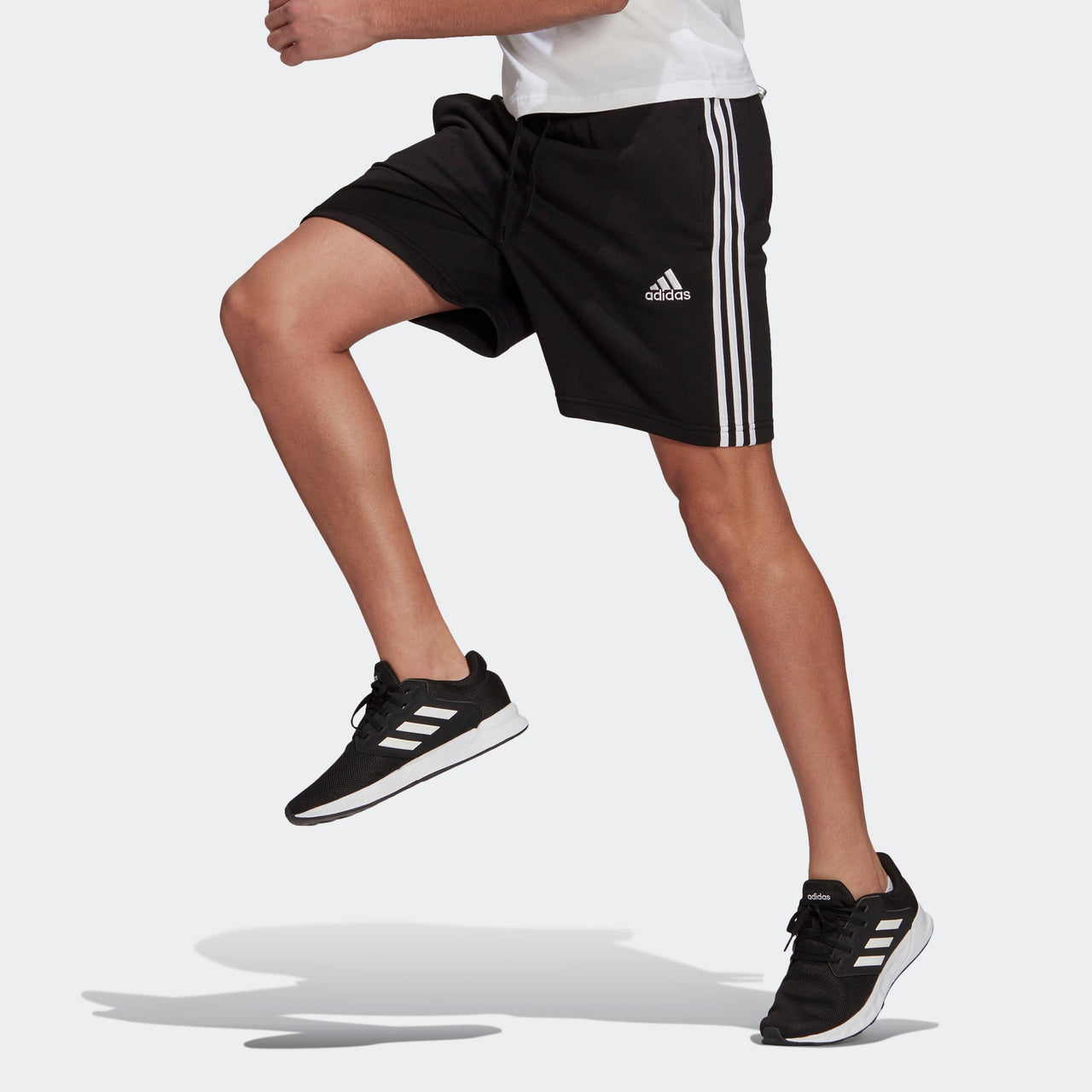 adidas M 3s Ft Sho Casual Sports Side Stripe Shorts Black GK9597
