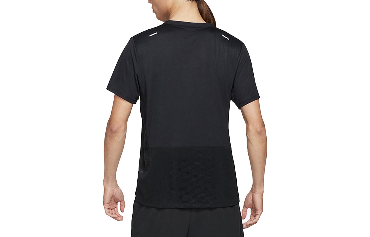 Nike Sport Running Casual Round NeckShort Sleeve Men s Black DA1169-010