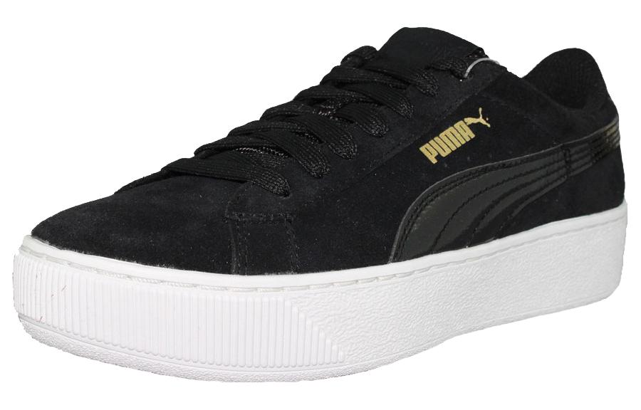 (WMNS) PUMA Vikky Platform Pure Black 363287-05