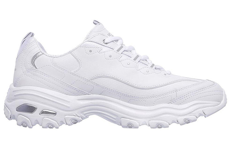 Skechers D'Lites 1.0 Low-Top Running Shoes White 52676-WHT