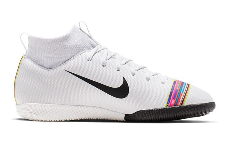 (GS) Nike Mercurial Superfly 6 Academy 'White Black Multicolor' AJ3110-109