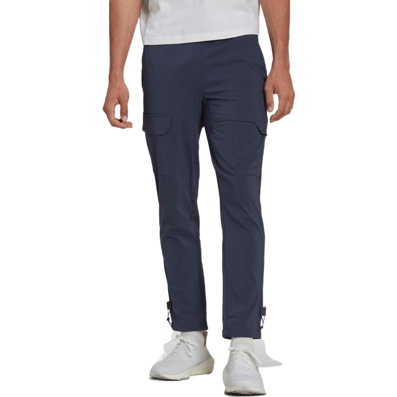 Men's adidas X-City Pant Solid Color Multiple Pockets Design Drawstring Lacing Sports Pants/Trousers/Joggers Navy Blue HK4480