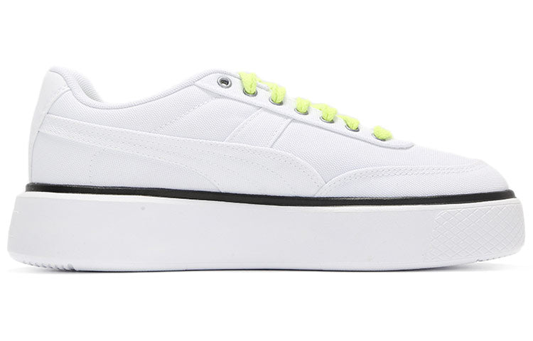 (WMNS) PUMA Oslo Maja 'Summer - White Yellow Alert' 375058-01