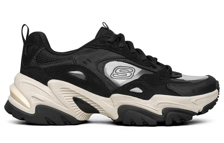 (WMNS) Skechers Stamina V2 Low-Top Sneakers Black 896011-BLK
