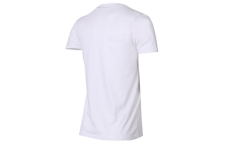 adidas neo Alphabet logo Printing Short Sleeve White DW7910