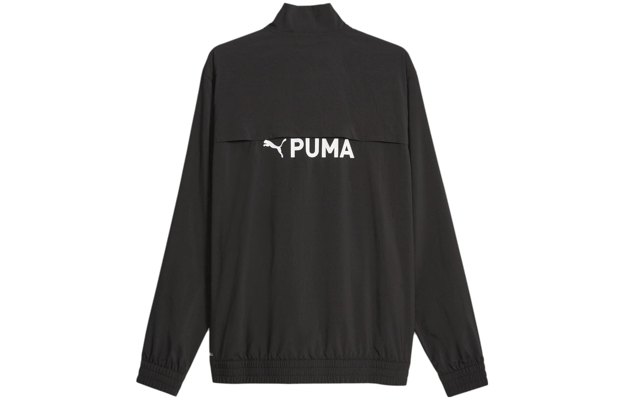 PUMA FIT Full-Zip Woven Training Jacket 'Black' 523859-01