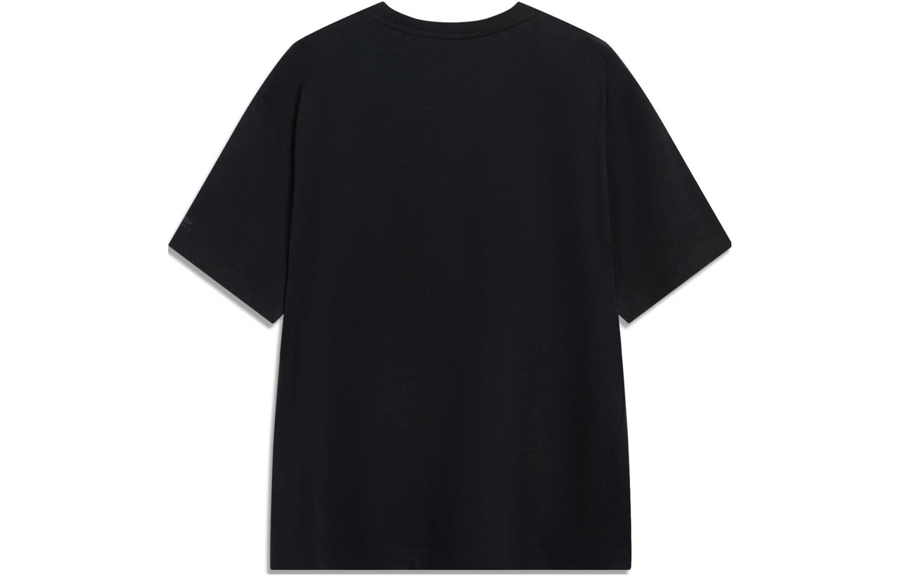Li-Ning Anything Is Possible Logo T-shirt 'Black Blue' AHST761-1