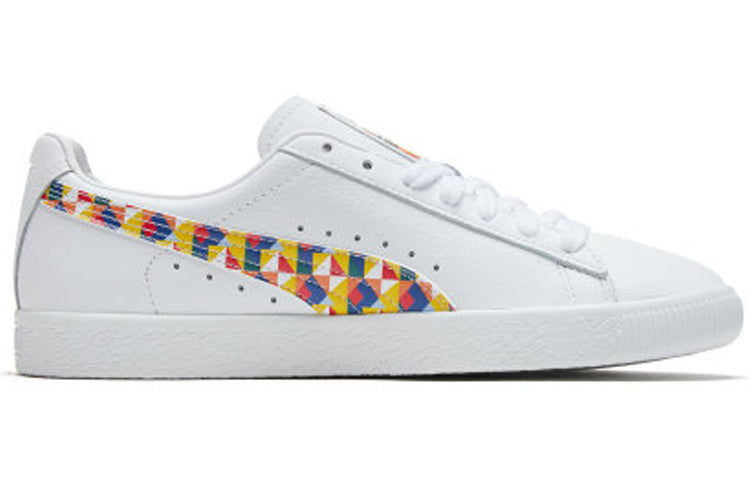 PUMA Clyde Graffiti Retro Casual Skateboarding Shoes Unisex 370001-01