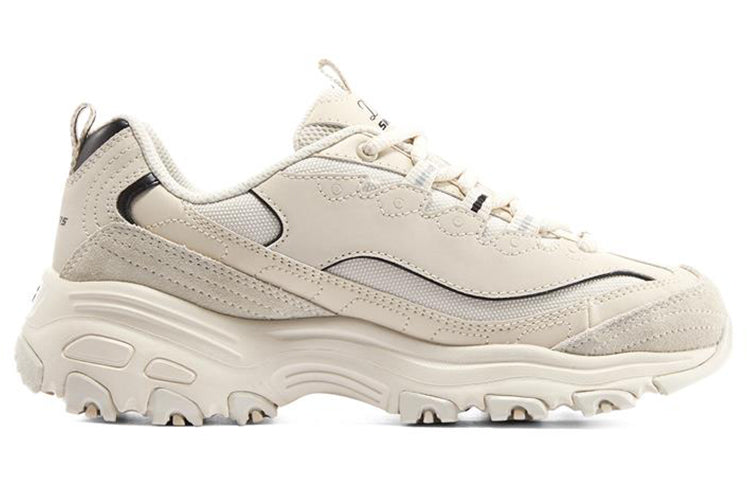(WMNS) Skechers D'Lites 1.0 'White Black' 896145-NTBK